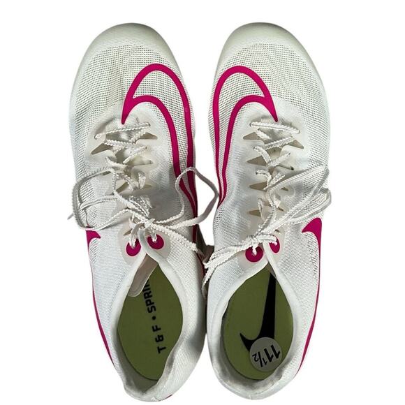 Nike JA FLY V4 T&F Sprint Spikes Sail Fierce Pink Size 11.5 NWOT Running Track - Picture 4 of 10